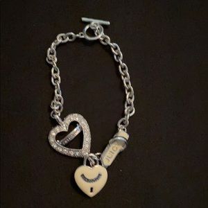 Juicy Couture Silver heart bracelet